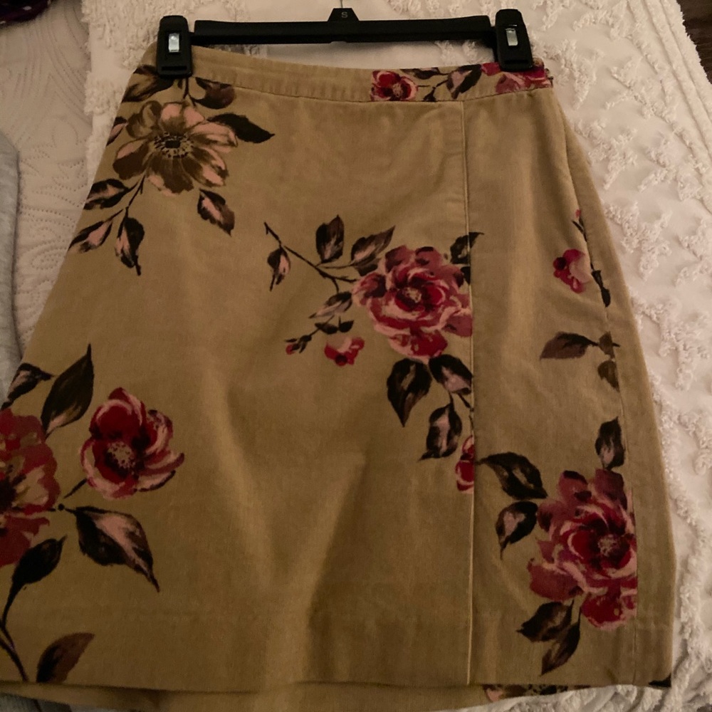 Loft corduroy skirt